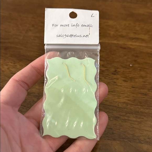 Gold and Orange fishing lure Earrings - Picture 3 of 4